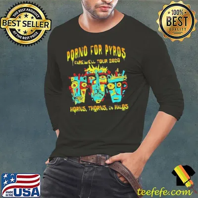 Porno For Pyros Farewell Tour 2024 Horns Thorns En Halos shirt