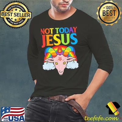 Premium today Not Jesus Satan Goat Satanic Rainbow Satanism Shirt