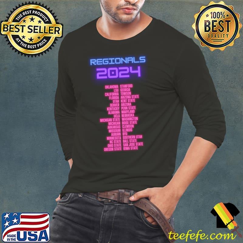 Regionals 2024 Gymnastics All Teams T-Shirt