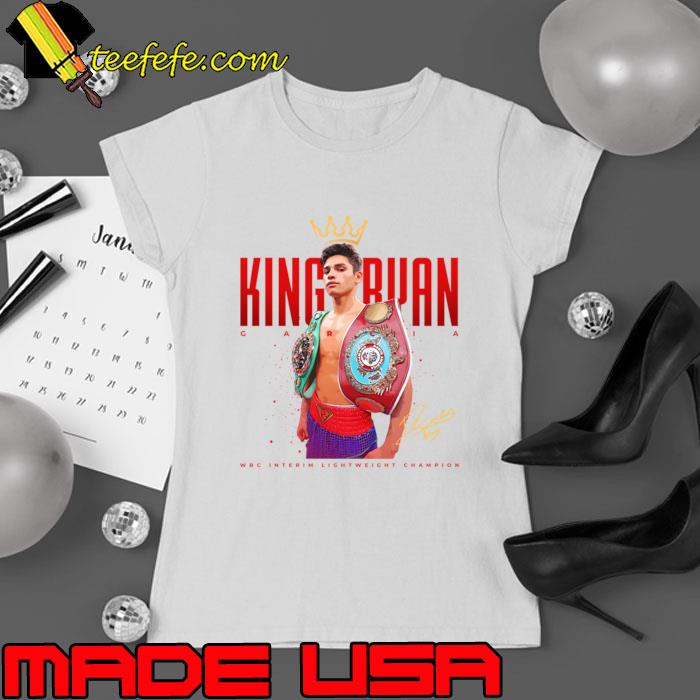 Ryan Garcia The King Signature American professional boxer T-Shirt Ladies tee Ryan Garcia The King Signature American professional boxer T-Shirt Ladies tee