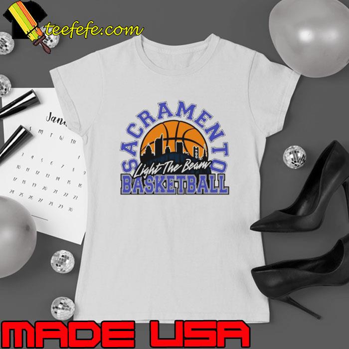 Sacramento Basketball Light the Beam retro s Ladies tee Sacramento Basketball Light the Beam retro s Ladies tee