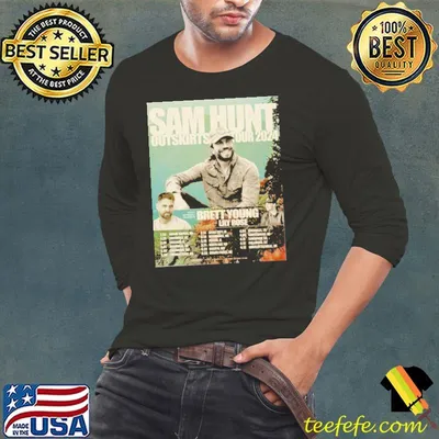 Sam Hunt Outskirts Tour 2024 Performance Schedule T-shirt