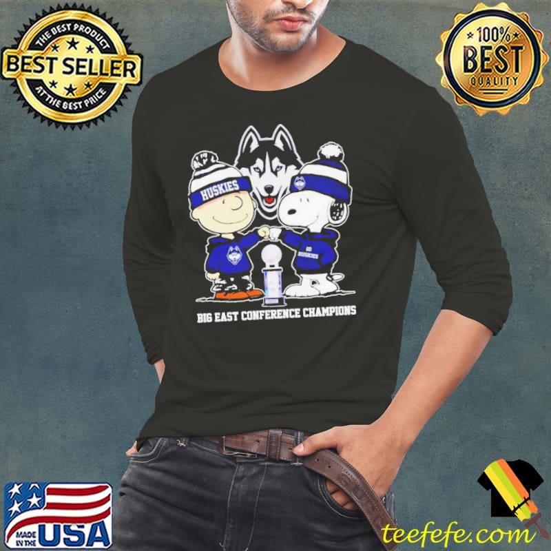Snoopy and Charlie Brown Uconn Huskies Big East Conference Champions s Long Sleeve Tee Snoopy and Charlie Brown Uconn Huskies Big East Conference Champions s Long Sleeve Tee