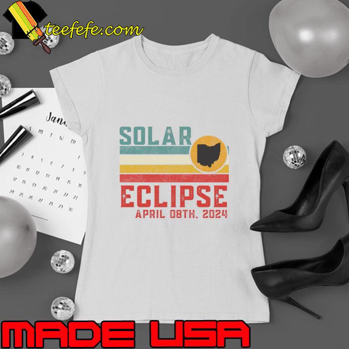 Solar eclipse april 8th 2024 Vintage Sunset T-Shirt Ladies tee Solar eclipse april 8th 2024 Vintage Sunset T-Shirt Ladies tee