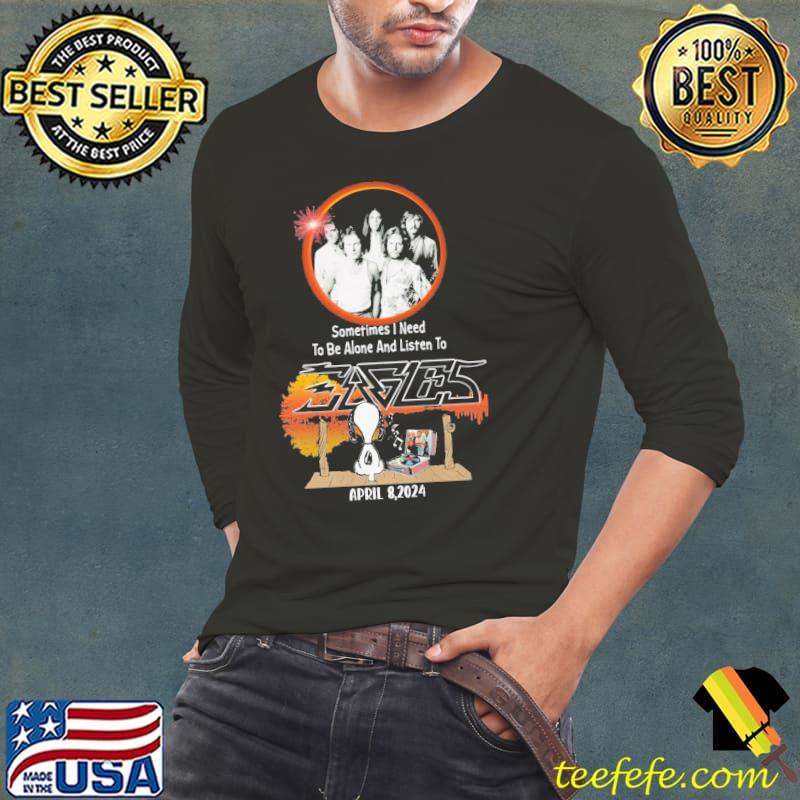 Sometimes need to be alone and listen to Eagles snoopy s Long Sleeve Tee Sometimes need to be alone and listen to Eagles snoopy s Long Sleeve Tee