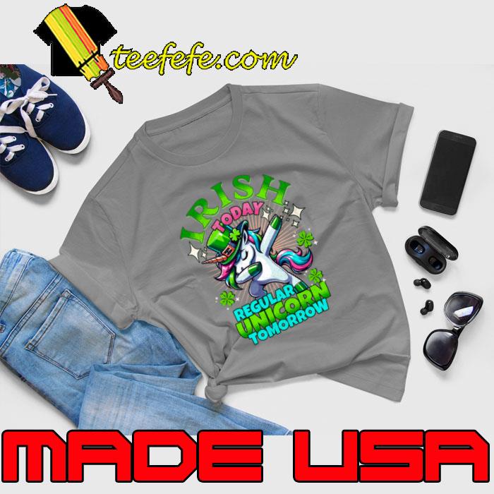 St. Patrick's Day Whimsical Unicorn Dabbing Lucky Charm Clover T-Shirt Unisex St. Patrick's Day Whimsical Unicorn Dabbing Lucky Charm Clover T-Shirt Unisex