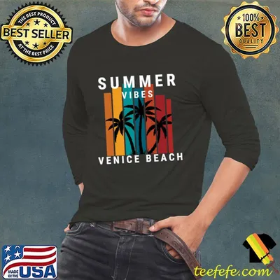 Summer Vibes Venice Beach Palm Tree Vintage T-Shirt