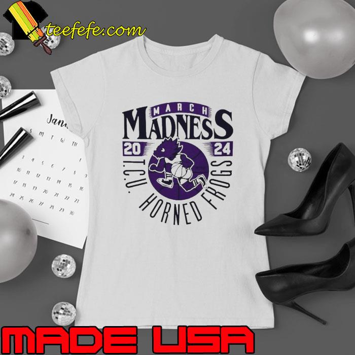 Tcu Horned Frogs 2024 March Madness Mascot Shirt Ladies tee Tcu Horned Frogs 2024 March Madness Mascot Shirt Ladies tee