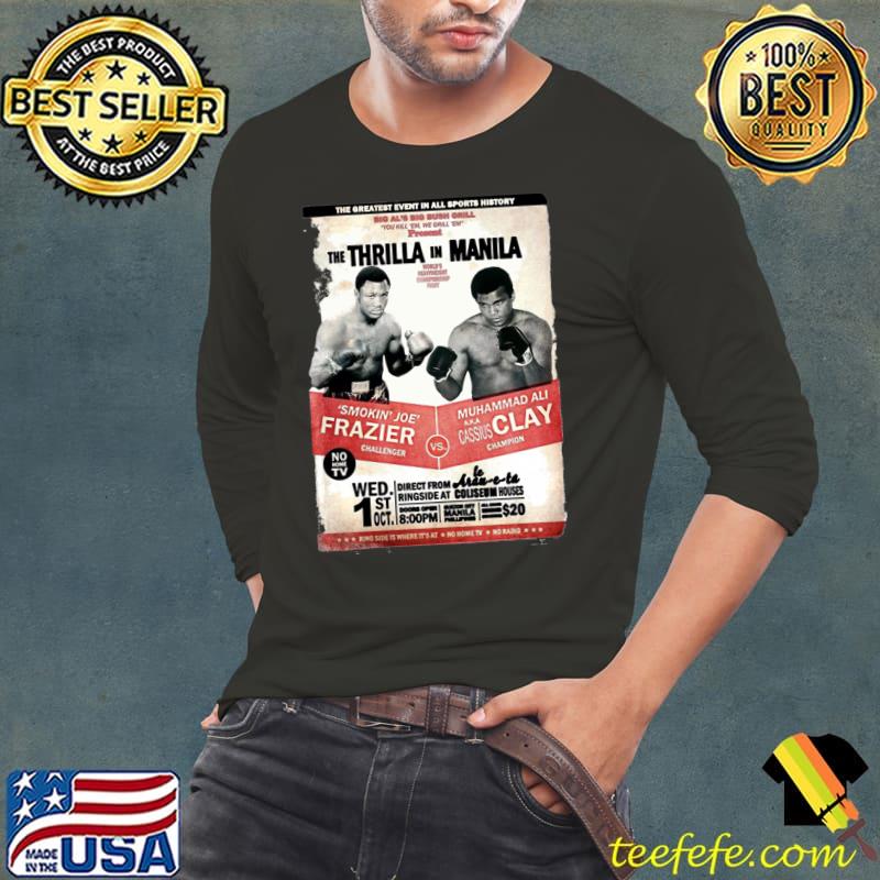 The greatest event all sports history the thrilla in manila ALI VS JOE T-Shirt Long Sleeve Tee The greatest event all sports history the thrilla in manila ALI VS JOE T-Shirt Long Sleeve Tee