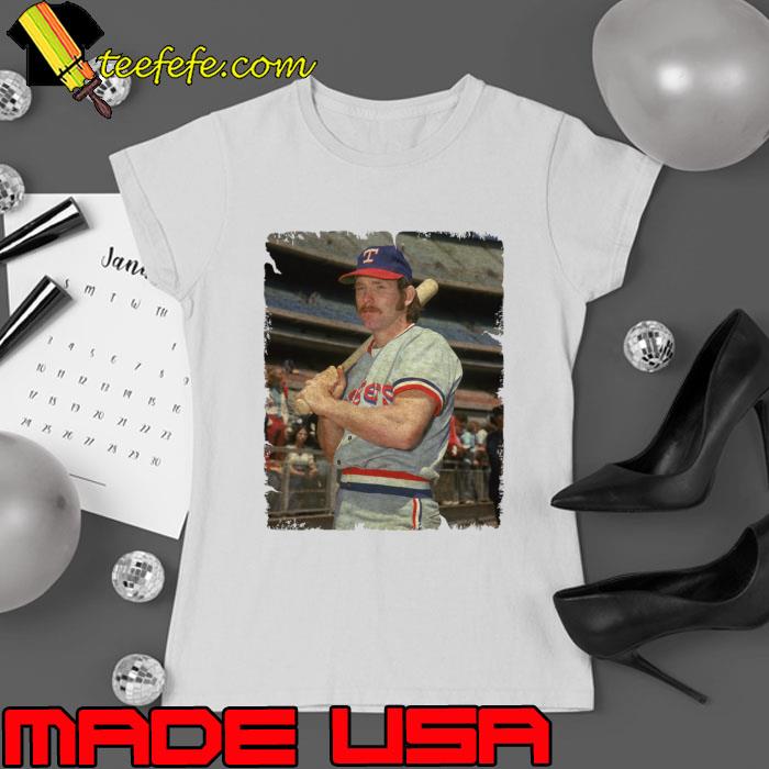 Toby Harrah in Texas Rangers American former professional baseball player T-Shirt Ladies tee Toby Harrah in Texas Rangers American former professional baseball player T-Shirt Ladies tee