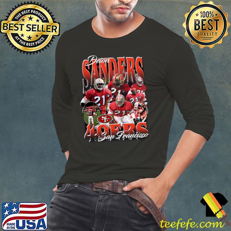 Top deion Sanders American football coach and former professional 49ers san francisco T-Shirt Long Sleeve Tee Top deion Sanders American football coach and former professional 49ers san francisco T-Shirt Long Sleeve Tee