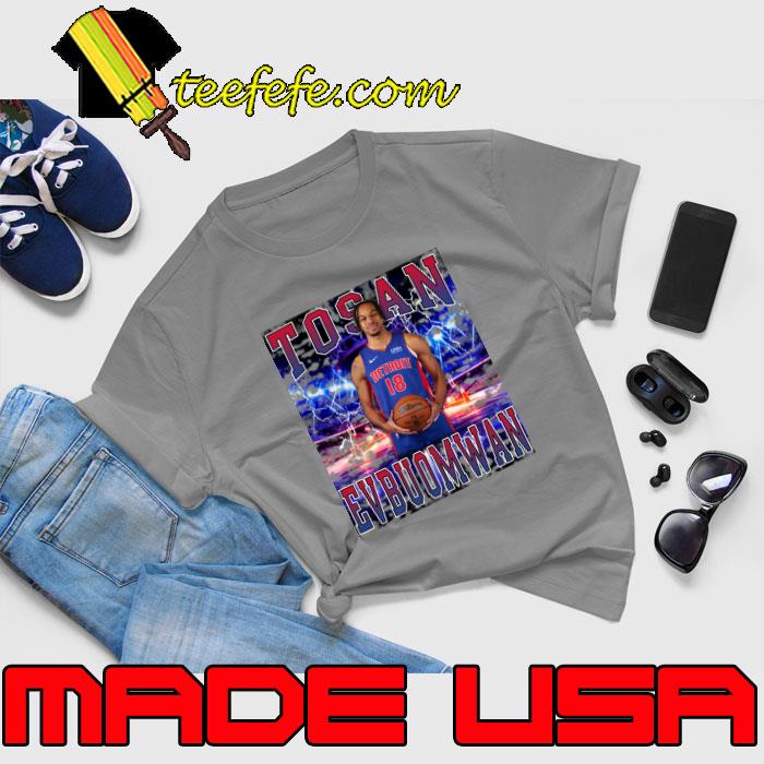 Tosan Evbuomwan British professional basketball player for the Detroit Pistons T-Shirt Unisex Tosan Evbuomwan British professional basketball player for the Detroit Pistons T-Shirt Unisex