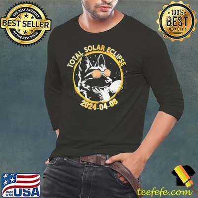 Total Solar Eclipse 08 04 2024 Dog sunglasses shirt