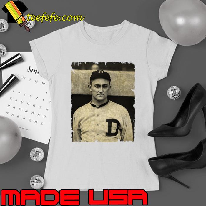 Ty Cobb American Major League Baseball Center Fielder 1909 in Detroit Tigers T-Shirt Ladies tee Ty Cobb American Major League Baseball Center Fielder 1909 in Detroit Tigers T-Shirt Ladies tee
