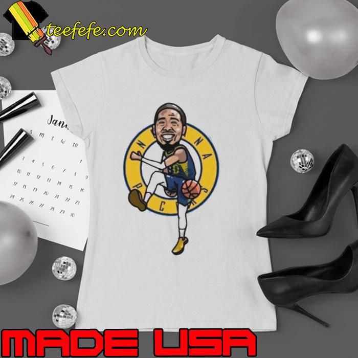 Tyrese Haliburton Indiana Pacers player cartoon s Ladies tee Tyrese Haliburton Indiana Pacers player cartoon s Ladies tee