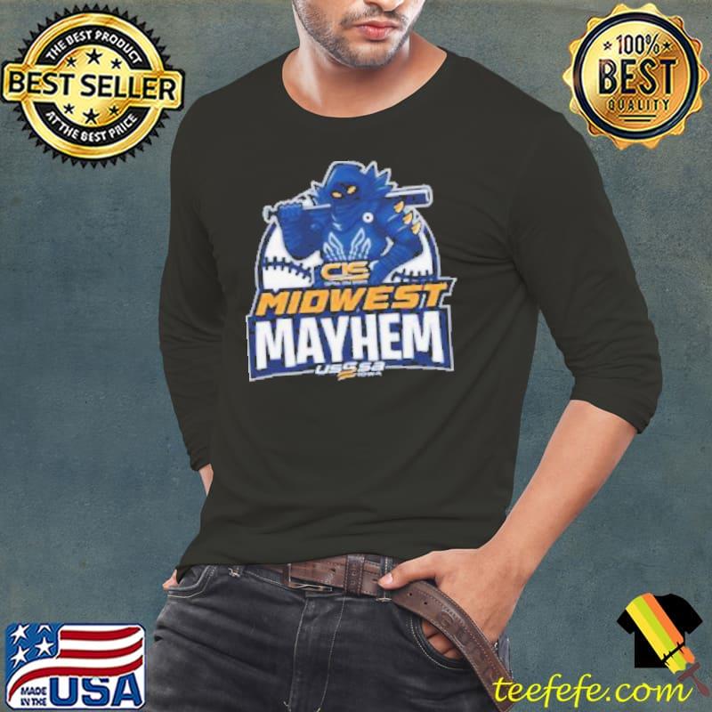 USSSA Iowa Baseball CIS Midwest Mayhem 2024 logo s Long Sleeve Tee USSSA Iowa Baseball CIS Midwest Mayhem 2024 logo s Long Sleeve Tee