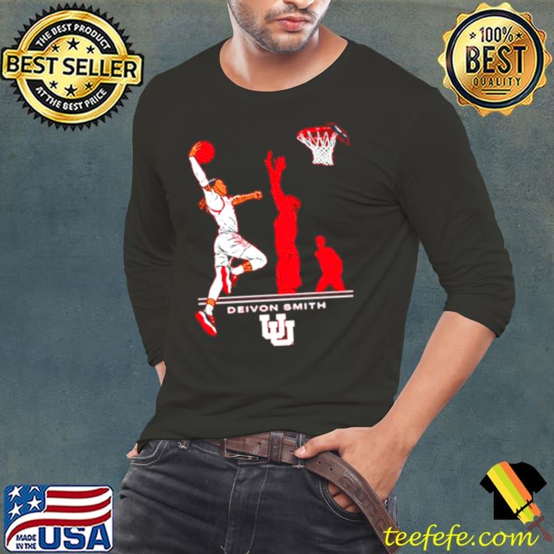 Utah basketball Deivon Smith Superstar Pose s Long Sleeve Tee Utah basketball Deivon Smith Superstar Pose s Long Sleeve Tee