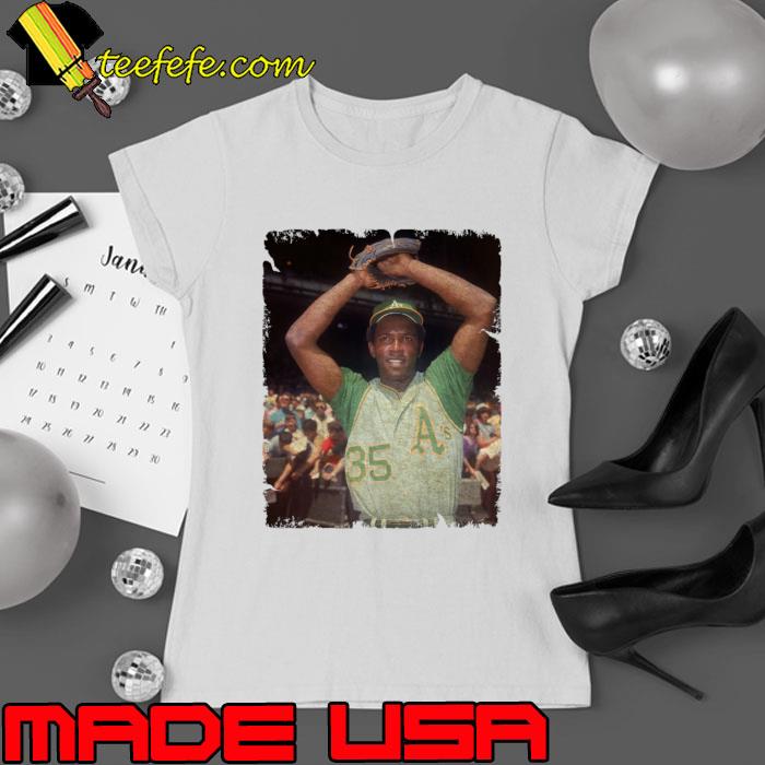 Vida Blue in Oakland Athletics American professional baseball player T-Shirt Ladies tee Vida Blue in Oakland Athletics American professional baseball player T-Shirt Ladies tee