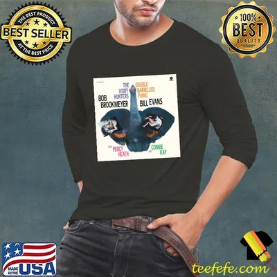 Vintage Bill Jarr Evans music Hunters Album The Ivory Hunters Double Barrelled Piano T-Shirt