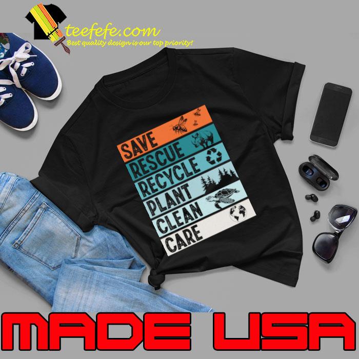 Vintage Earth Day Save Rescue Recycle Plant Clean Care 2024 T-Shirt Unisex Vintage Earth Day Save Rescue Recycle Plant Clean Care 2024 T-Shirt Unisex
