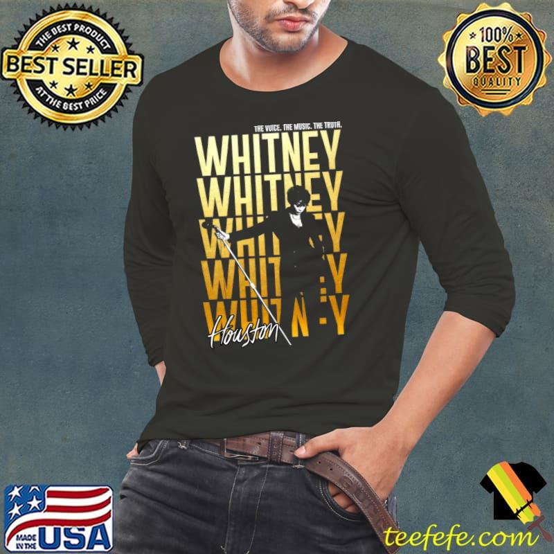 Whitney Houston Vintage 80s 90s Signature The Voice The Music The Truth T-Shirt Long Sleeve Tee Whitney Houston Vintage 80s 90s Signature The Voice The Music The Truth T-Shirt Long Sleeve Tee