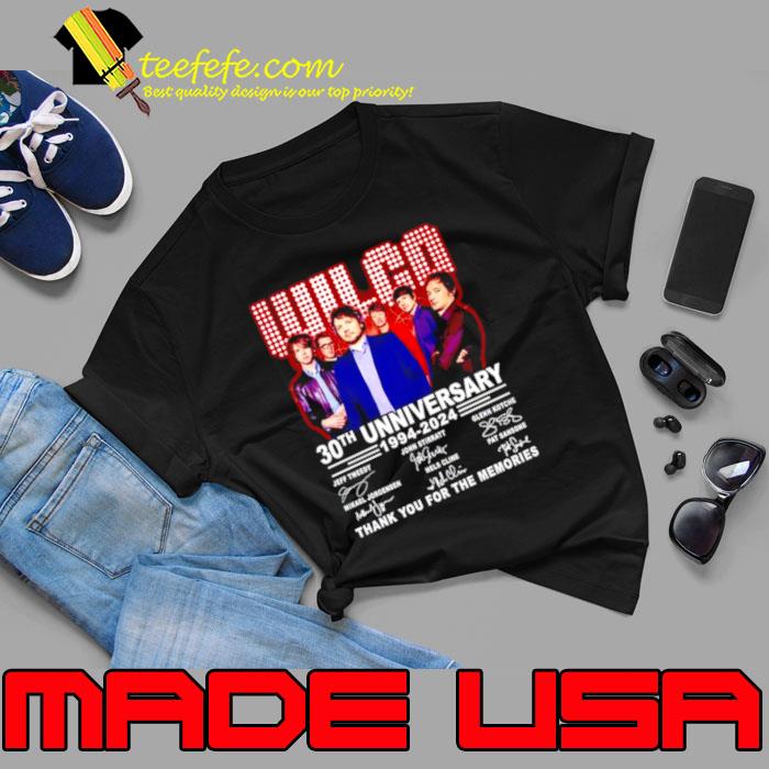 Wilco 30th Anniversary 1994 2024 Thank You For The Memories Shirt Unisex Wilco 30th Anniversary 1994 2024 Thank You For The Memories Shirt Unisex