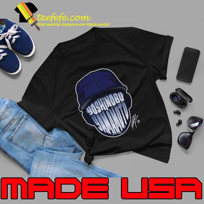 Yoshinobu Yamamoto Los Angeles D Player Silhouette Signature T-Shirt
