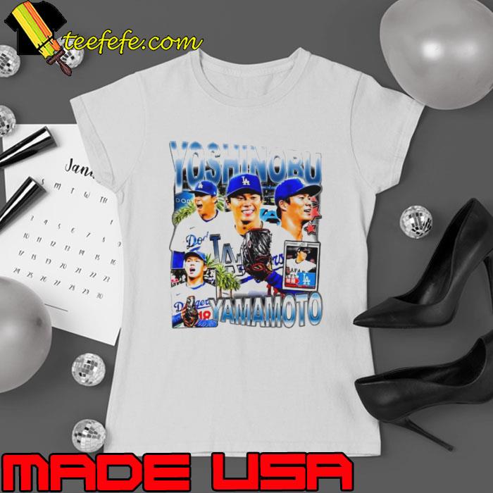Yoshinobu Yamamoto MLB Player Los Angeles Dodgers s Ladies tee Yoshinobu Yamamoto MLB Player Los Angeles Dodgers s Ladies tee