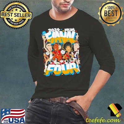 2024 NCAA Men’s Fianal Four players caricature shirt