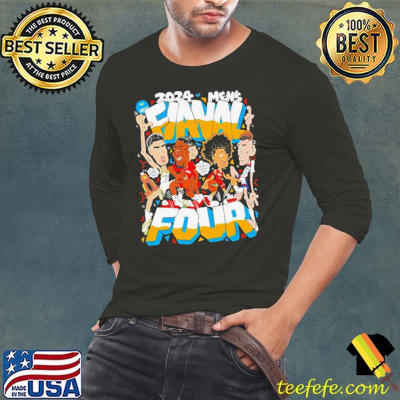 2024 NCAA Men’s Fianal Four players caricature shirt