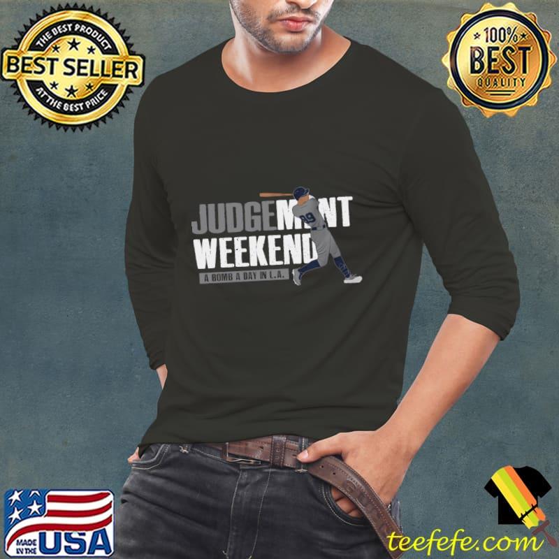 Aaron Judge Judgement Weekend professional baseball outfielder T-Shirt