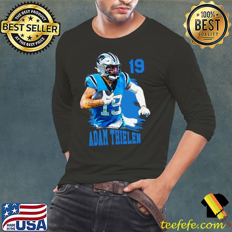 Adam Thielen American football wide receiver for the Carolina Panthers 19 T-Shirt Adam Thielen American football wide receiver for the Carolina Panthers 19 T-Shirt