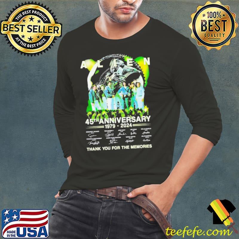 Ailen 45th Anniversary 1979-2024 Thank You For The Memories Shirt Long Sleeve Tee Ailen 45th Anniversary 1979-2024 Thank You For The Memories Shirt Long Sleeve Tee