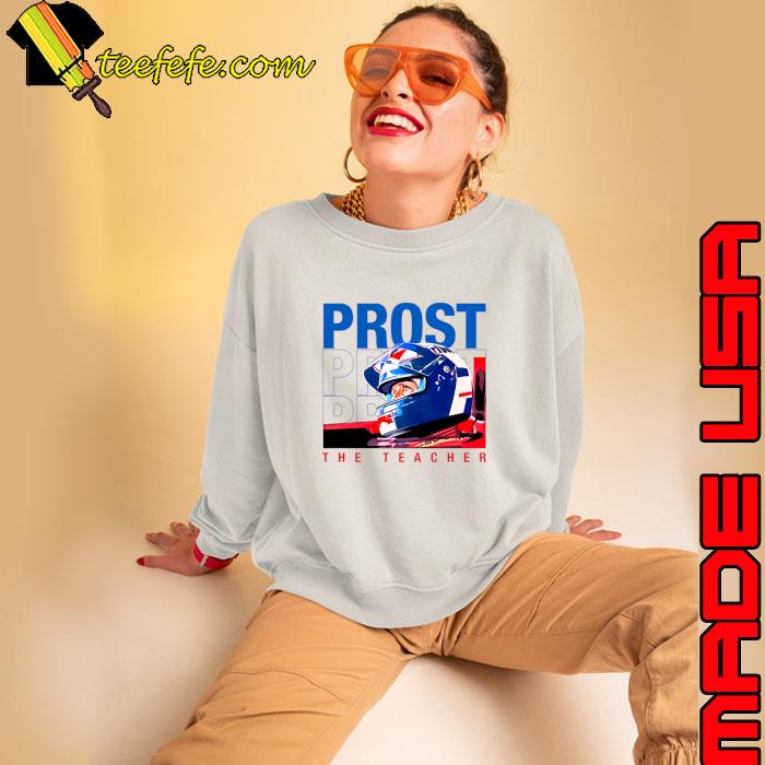 Alain Prost French retired racing driver Legend Retro T-Shirt Sweatshirt Alain Prost French retired racing driver Legend Retro T-Shirt Sweatshirt