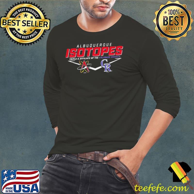 Albuquerque Isotopes Triple-a Affiliate Of The Colorado Rockies s Long Sleeve Tee Albuquerque Isotopes Triple-a Affiliate Of The Colorado Rockies s Long Sleeve Tee