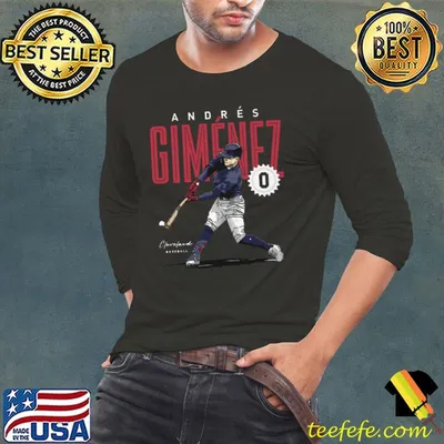 Andres Gimenez Cleveland Card Venezuelan professional baseball T-Shirt