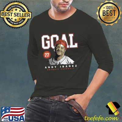 Andy Ibanez Cuban professional baseball infielder Detroit Goal T-Shirt