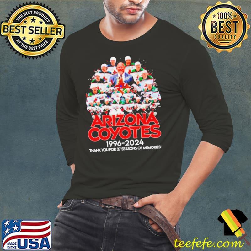 Arizona Coyotes 1996-2024 thank you for 27 seasons of memories s Long Sleeve Tee Arizona Coyotes 1996-2024 thank you for 27 seasons of memories s Long Sleeve Tee