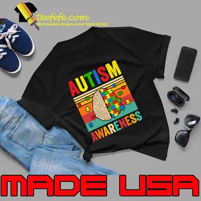 Autism Awareness Neurodiversity Brain Vintage T-Shirt