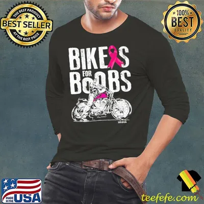 Bikeas For Boobs Motorcycle Breast Cancer shirt