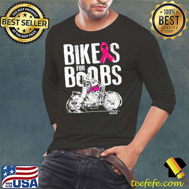 Bikeas For Boobs Motorcycle Breast Cancer shirt