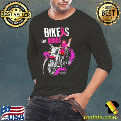 Bikers For Boobs Motorcycle Breast Cancer shirt
