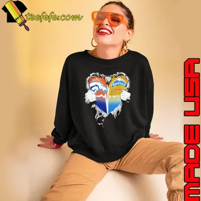 Blood Inside Heart Denver Broncos And Denver Nuggets Shirts