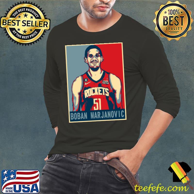 Boban Marjanovic Serbian professional basketball player Houston Rockets T-Shirt Long Sleeve Tee Boban Marjanovic Serbian professional basketball player Houston Rockets T-Shirt Long Sleeve Tee