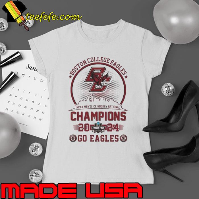 Boston College Eagles 2024 NCAA Men’s Ice Hockey National Champions Go Eagles Skyline Shirt Ladies tee Boston College Eagles 2024 NCAA Men’s Ice Hockey National Champions Go Eagles Skyline Shirt Ladies tee