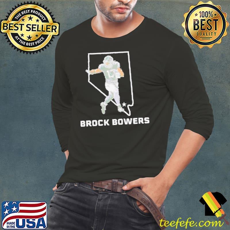Brock Bowers Las Vegas Raiders State Star s Long Sleeve Tee Brock Bowers Las Vegas Raiders State Star s Long Sleeve Tee
