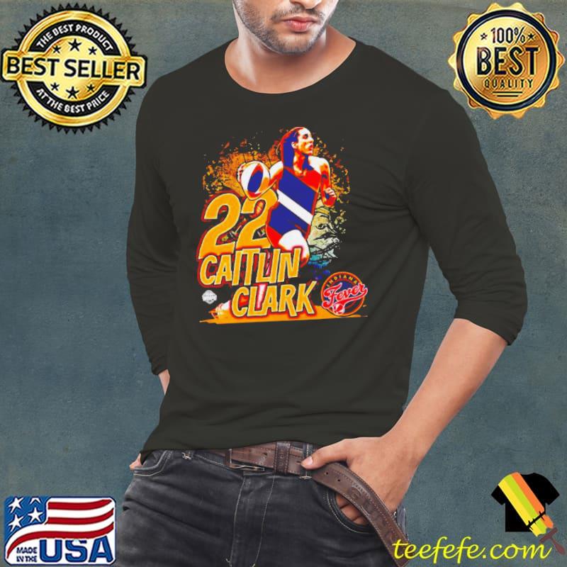 Caitlin Clark Indiana Fever Stadium Essentials Run Through s Long Sleeve Tee Caitlin Clark Indiana Fever Stadium Essentials Run Through s Long Sleeve Tee