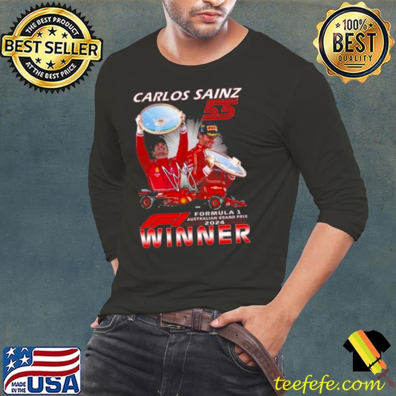 Carlos Sainz 55 Formula 1 Australian Grand Prix 2024 Winner Shirt Long Sleeve Tee Carlos Sainz 55 Formula 1 Australian Grand Prix 2024 Winner Shirt Long Sleeve Tee
