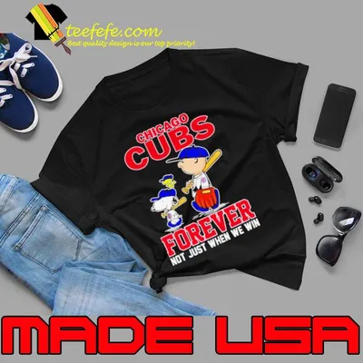 Chicago CUBS x Peanuts Characters Forever Not Just When We Win Shirt