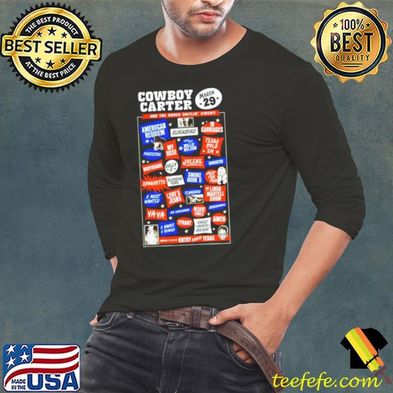 Cowboy Carter march 29 and the rodeo chitlin circuit s Long Sleeve Tee Cowboy Carter march 29 and the rodeo chitlin circuit s Long Sleeve Tee